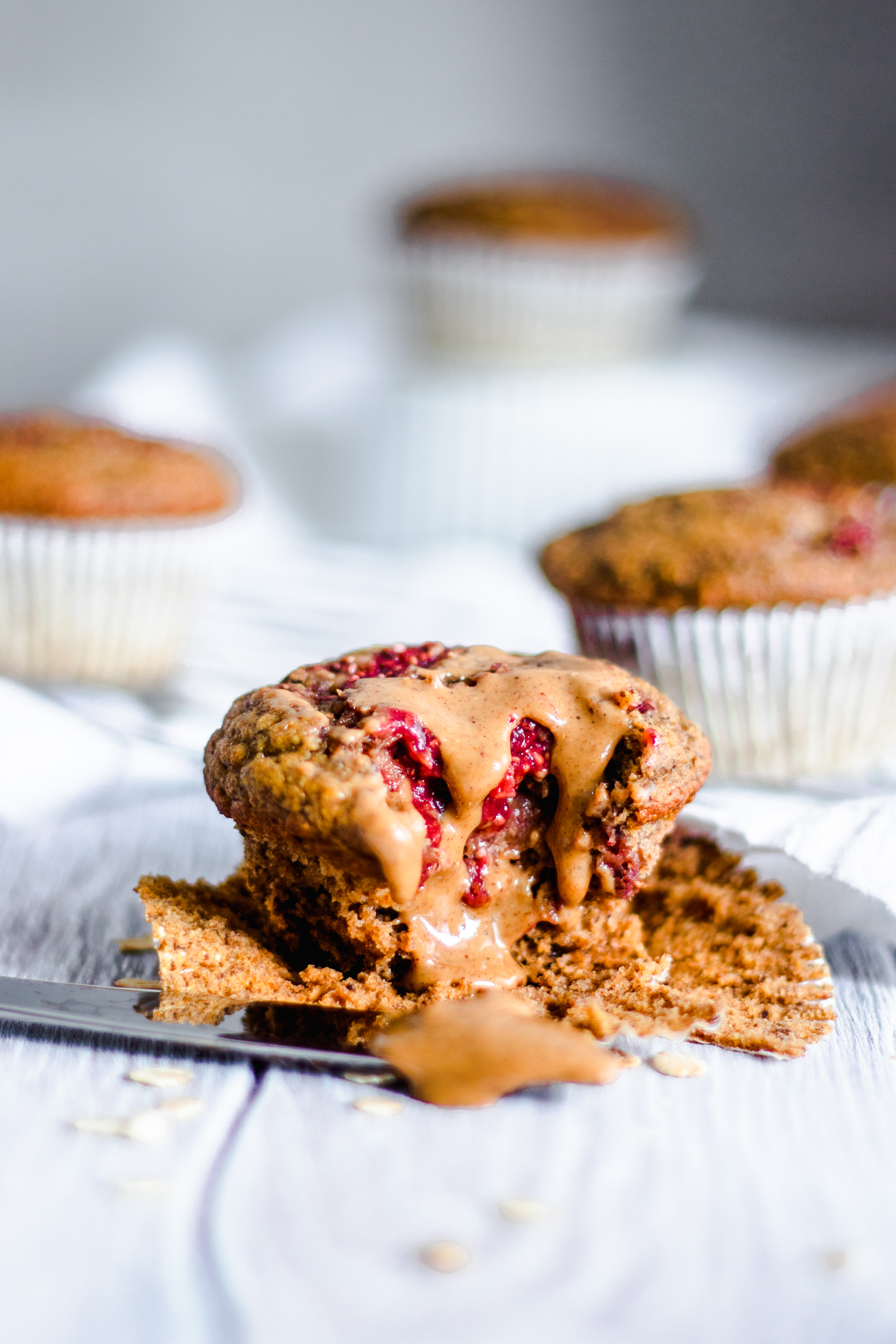 Baked Strawberry Swirl Breakfast Muffins