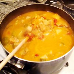 Savory Plantain and Pork Stew