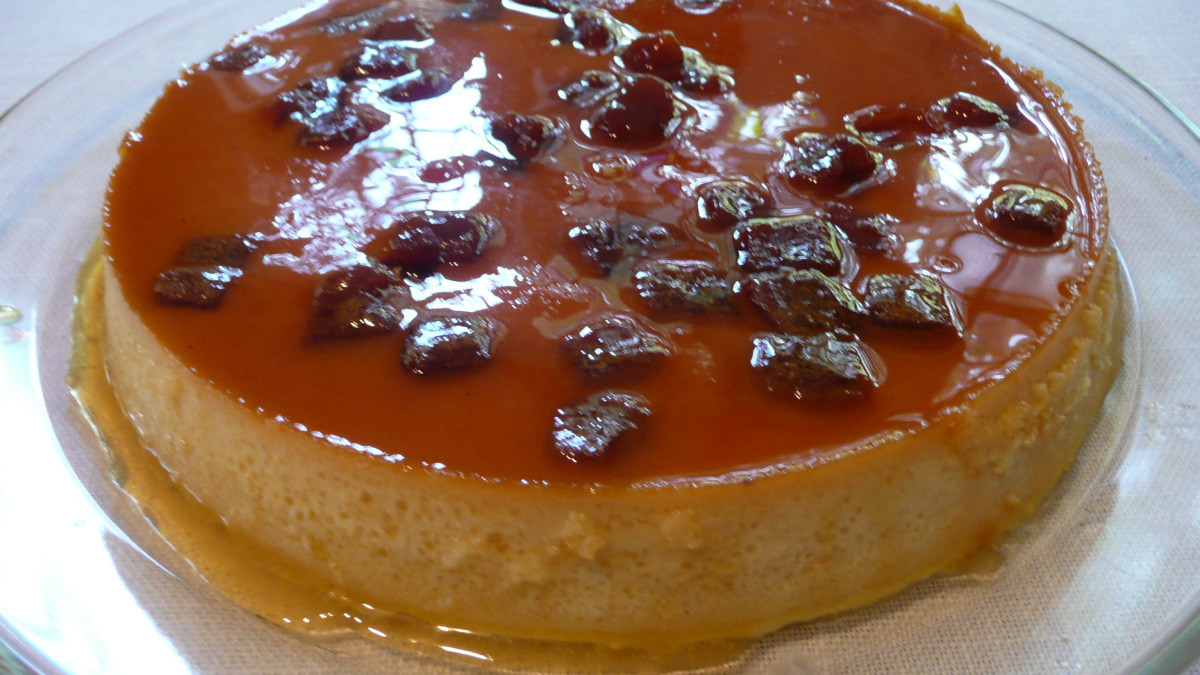 Guava Flan with Caramel
