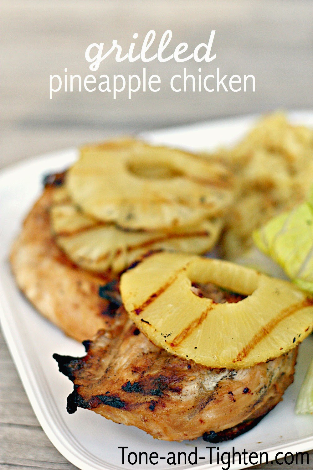 Grilled Pineapple-Cilantro Chicken with Coconut Glaze