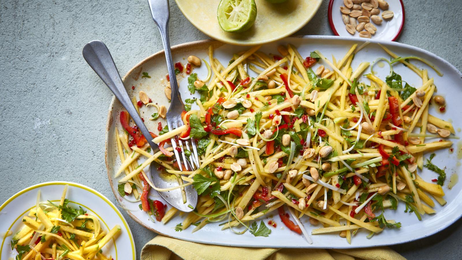Mango-Lime Coconut Salad with Toasted Cashews