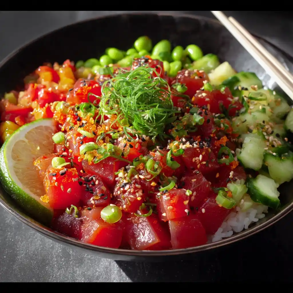 HOT Spicy Tuna Poke Bowls