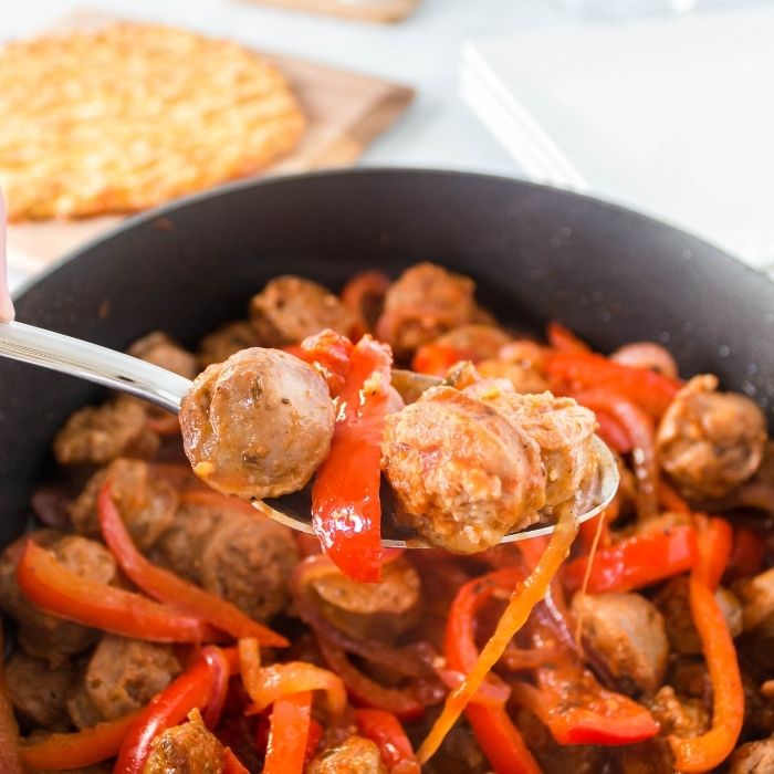 One-Pan Sausage and Bell Pepper Skillet
