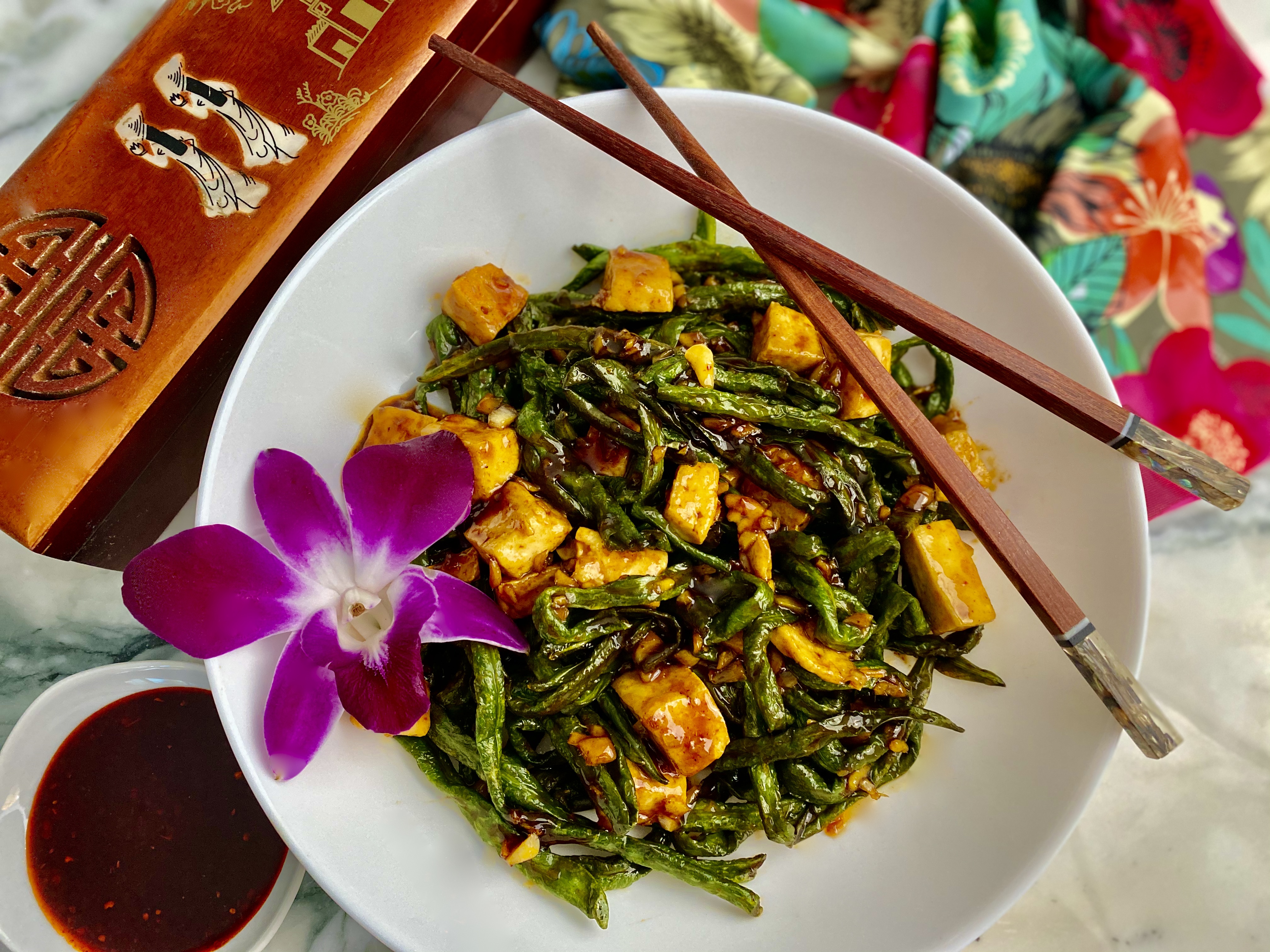 Sichuan-Style Green Beans with Garlic and Chili