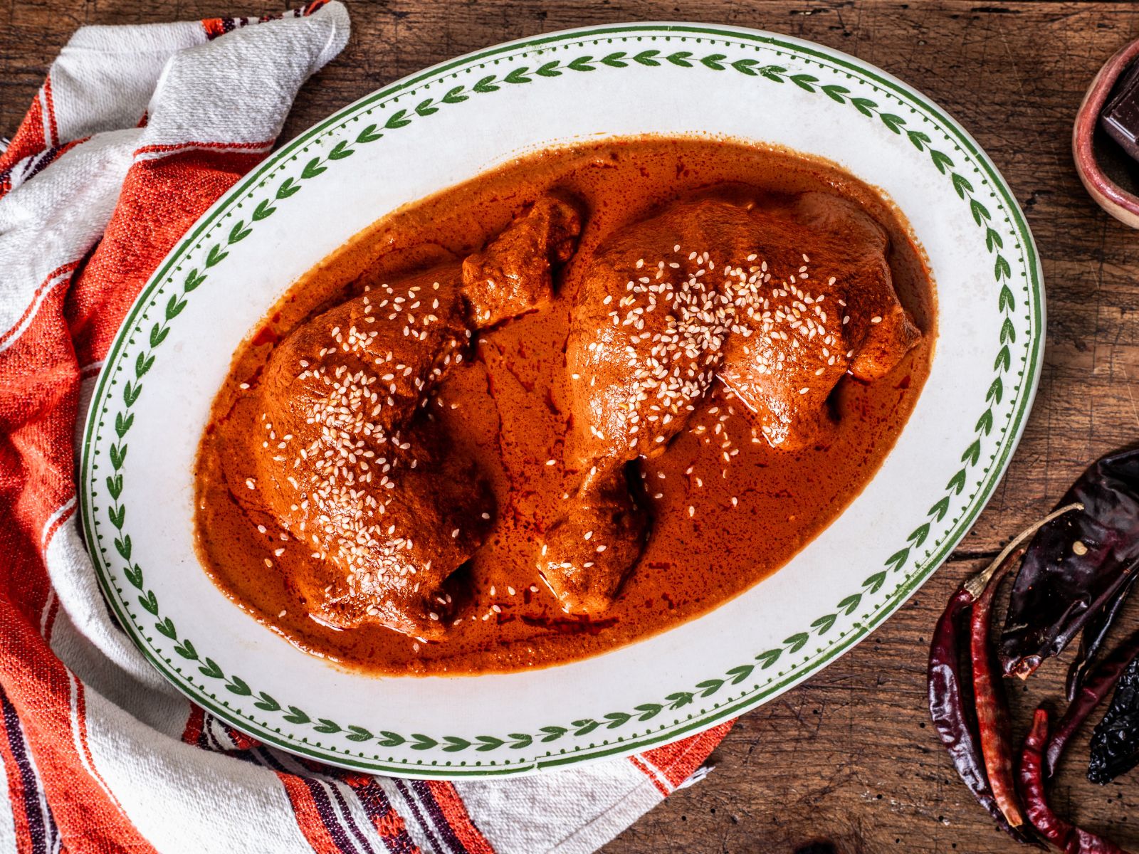 Slow-Cooked Pork Mole with Toasted Almonds