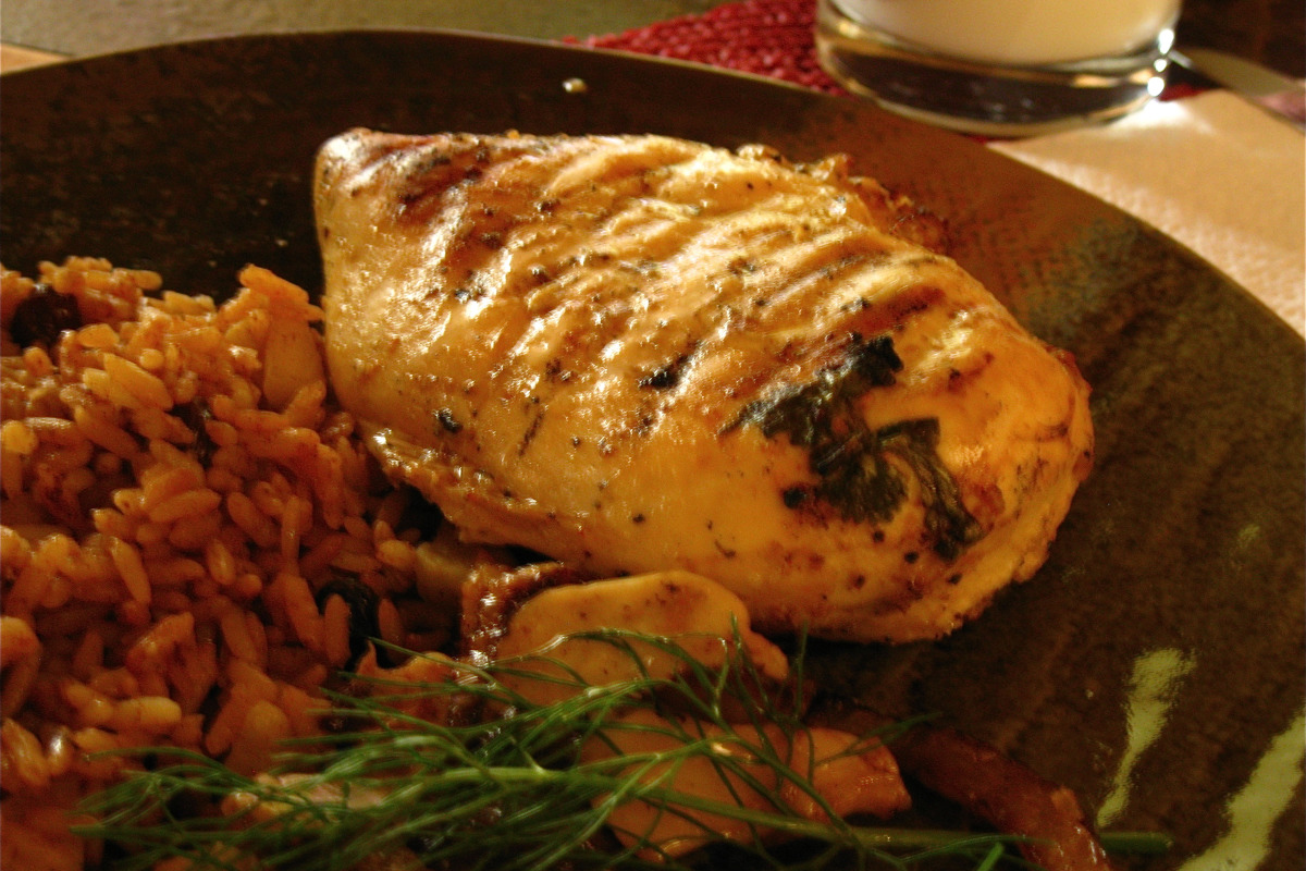 Grilled Lemon-Thyme Chicken Breasts
