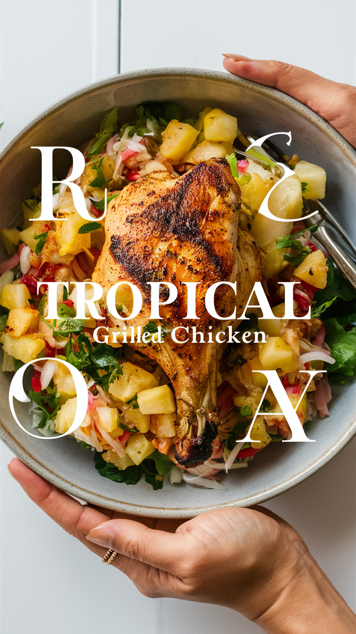 Hawaiian-Style Grilled Chicken with Pineapple Salsa