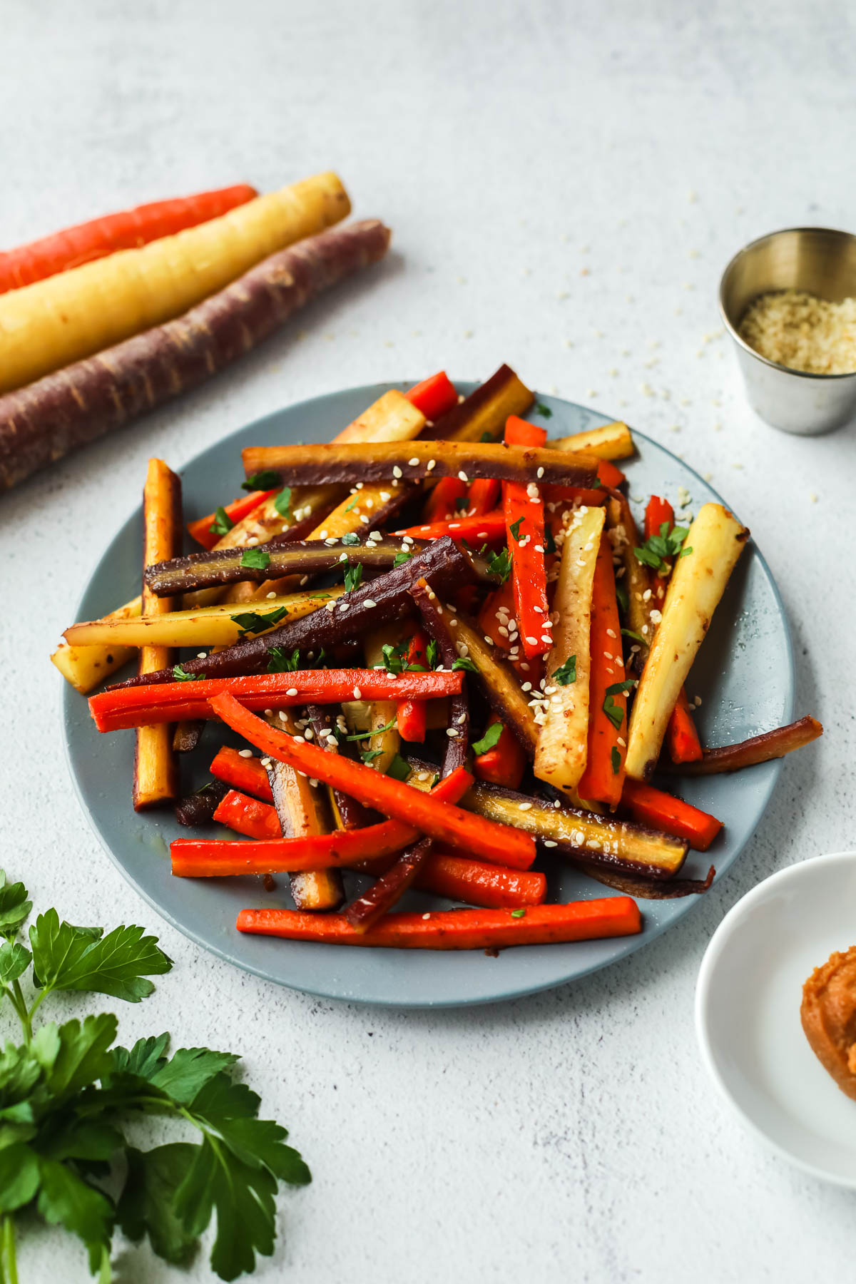 Creamy Miso-Glazed Carrots with Sesame