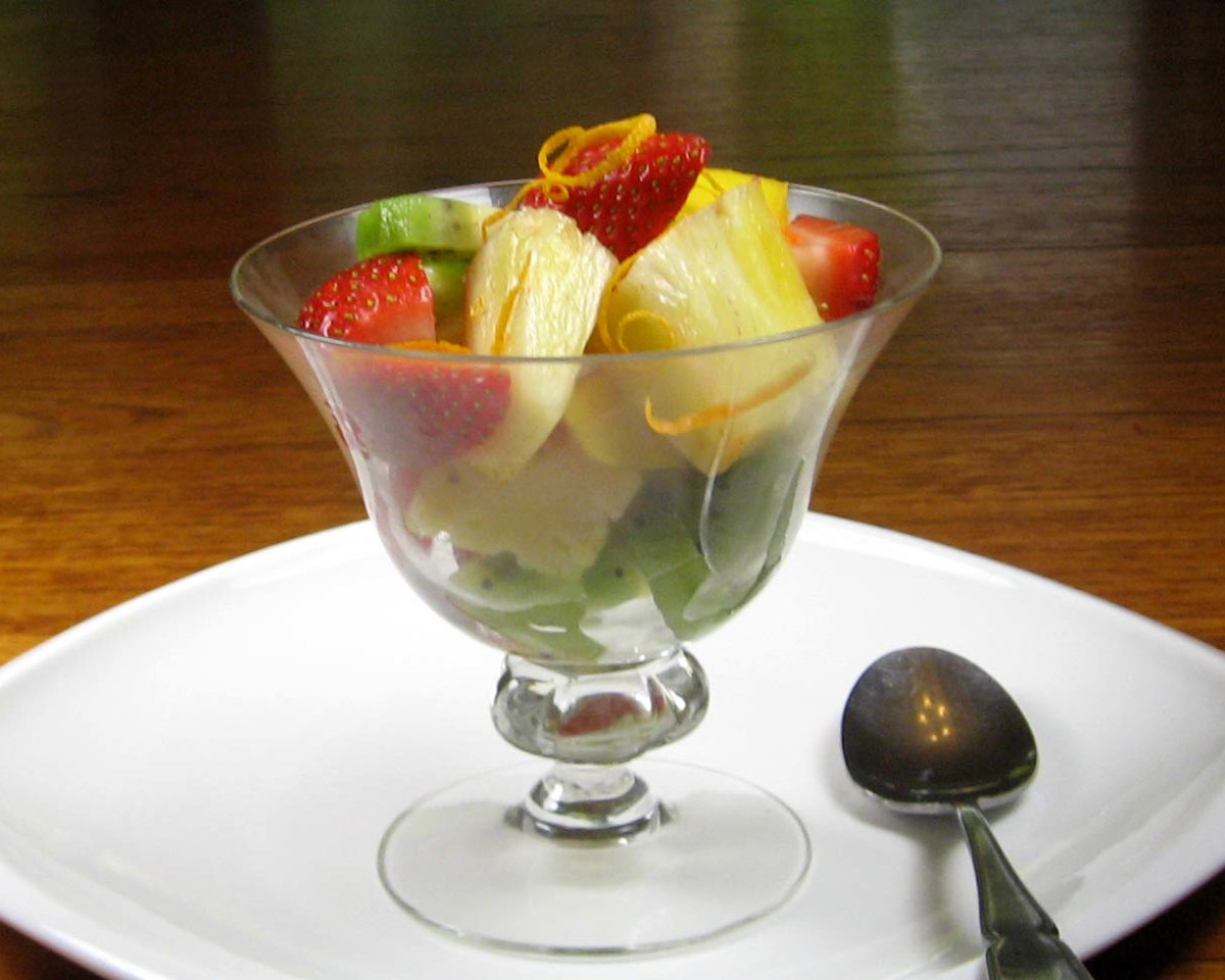 Tropical Light Fruit Salad with Lime Glaze