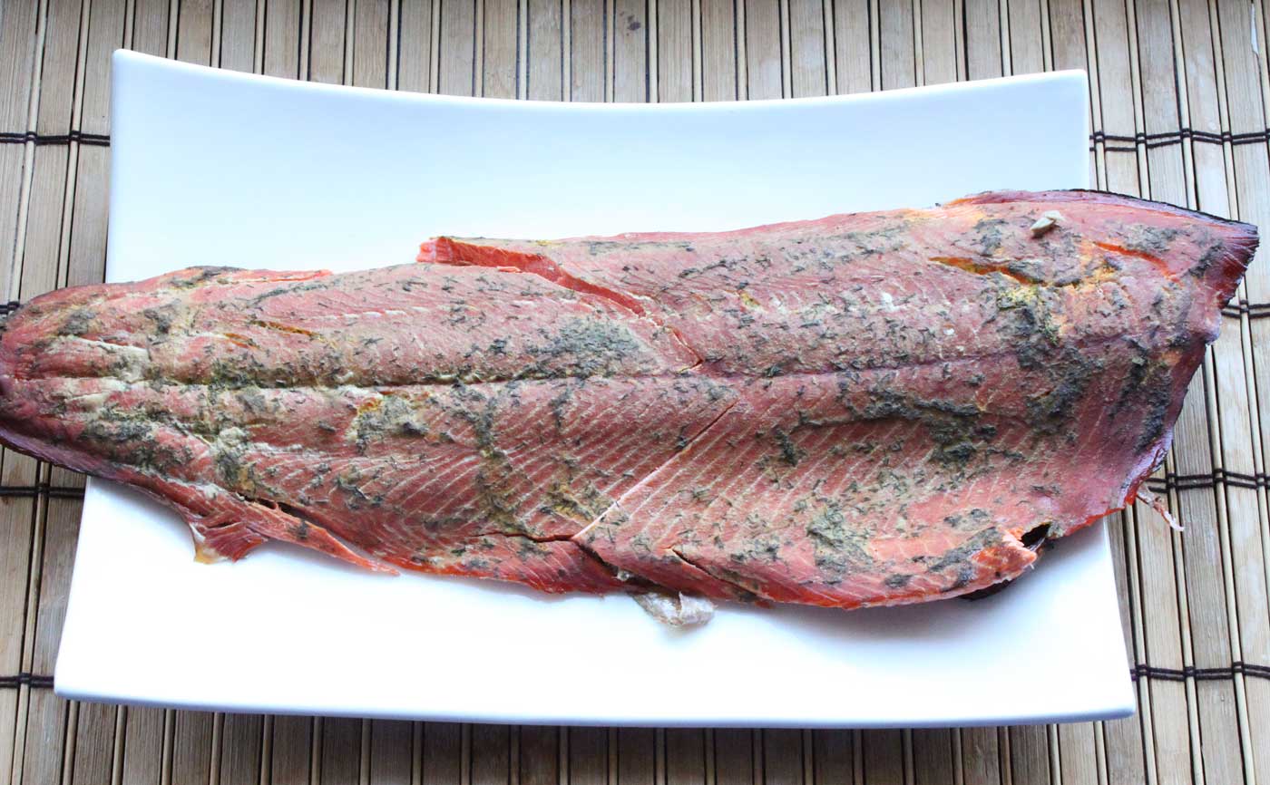 Wood-Fired Smoked Salmon with Dill Crème Fraîche