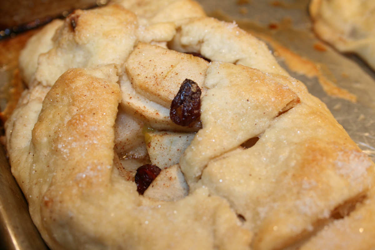 Rustic Apple and Cheddar Tart with Herb Crust