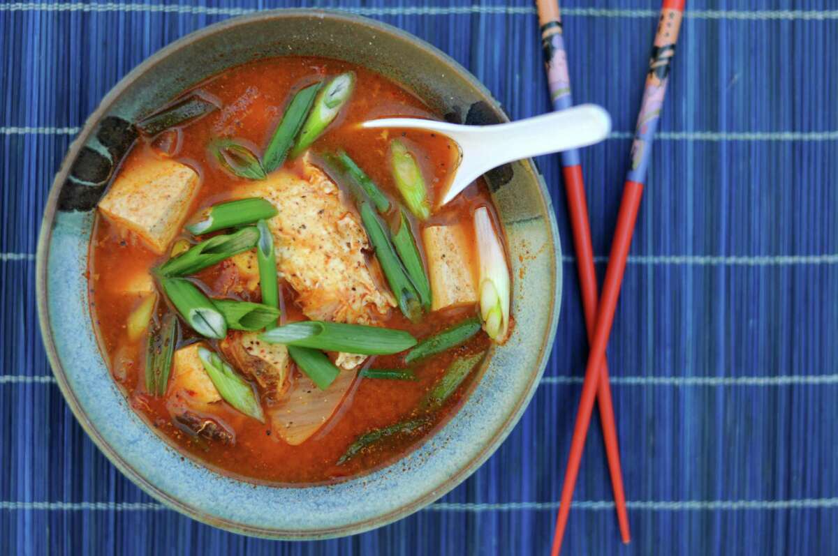 Sweet Potato & Tofu Kimchi Jjigae
