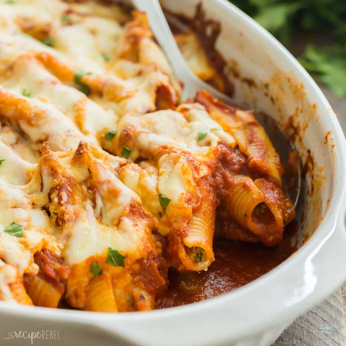Baked Stuffed Shells with Herb-Infused Ricotta