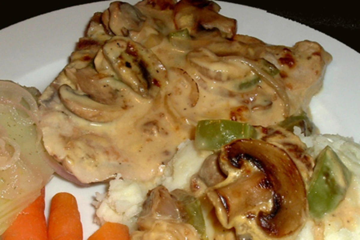 Pan-Seared Pork Chops with Mushroom Gravy