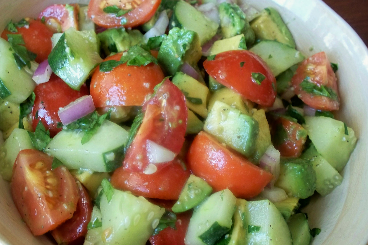 Cherry Tomato and Avocado Quinoa Salad