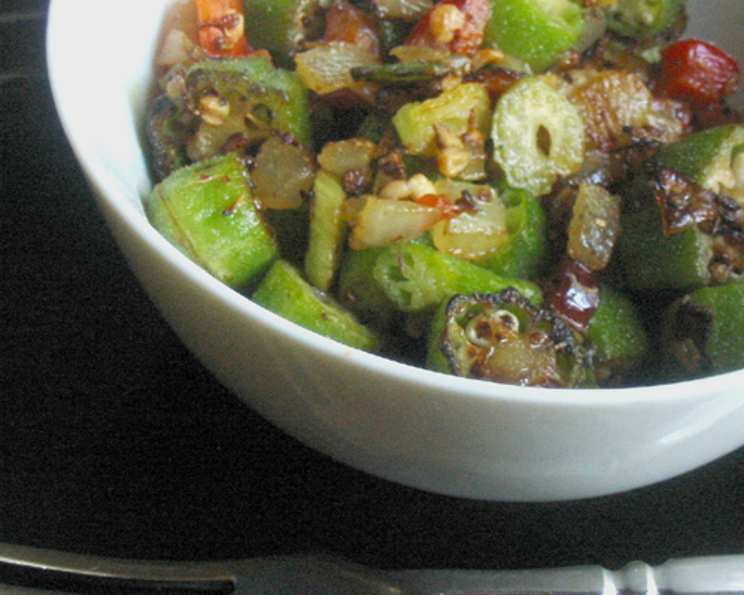 Okra Stir-Fry with Cumin and Turmeric