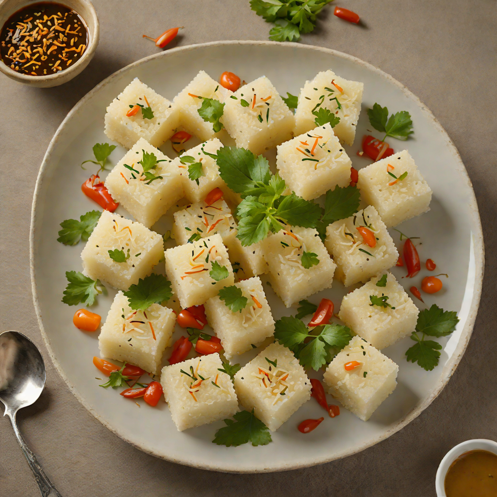 Steamed White Dhokla