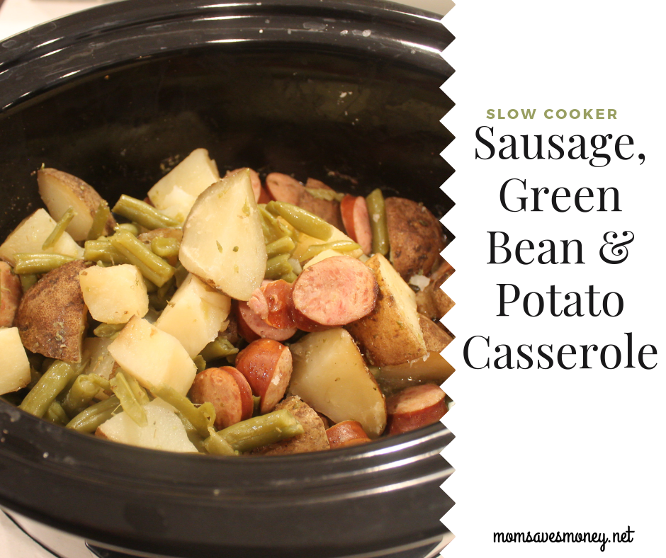 Slow Cooker Sausage and Green Bean Medley with Garlic and Thyme