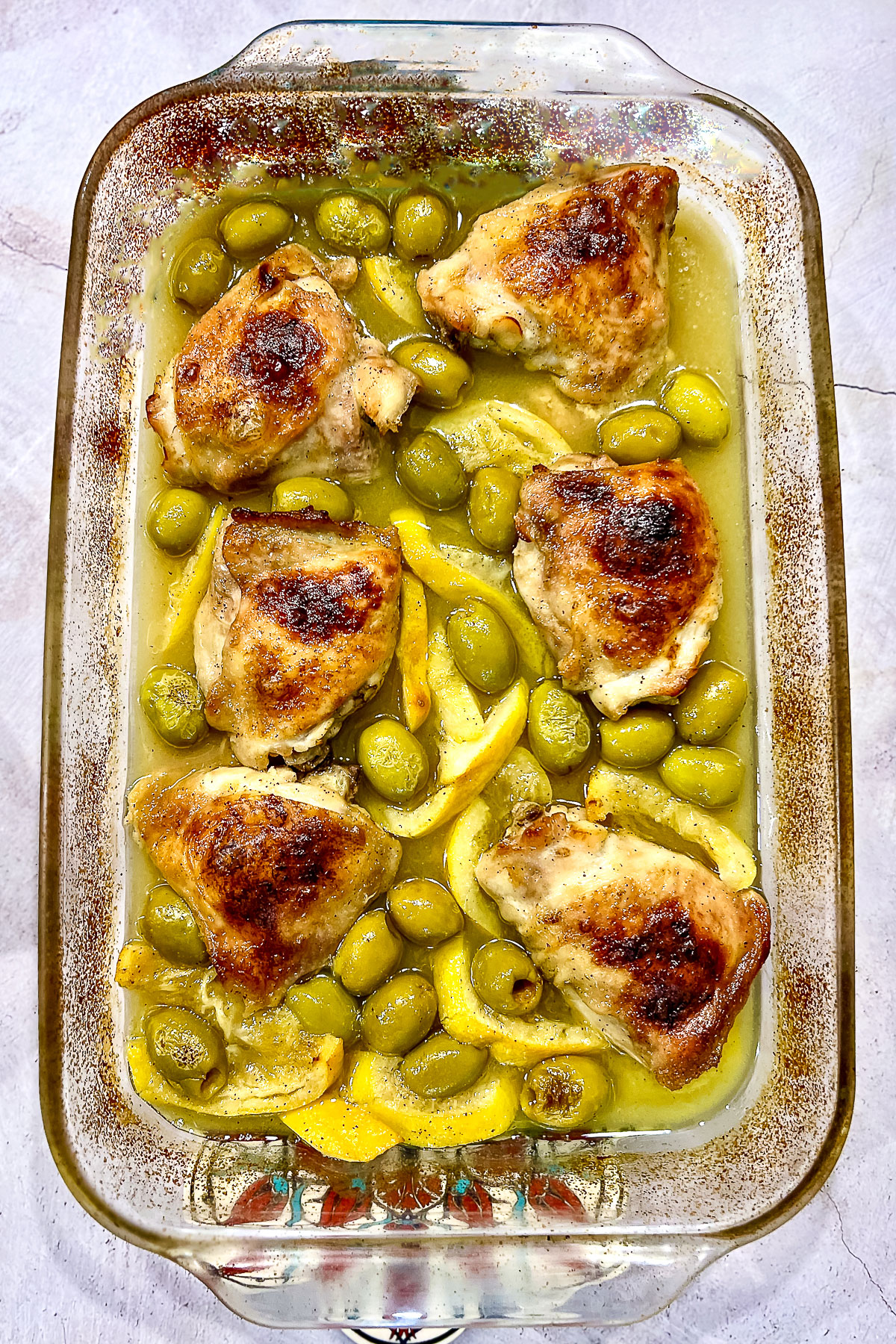 Harissa-Rubbed Chicken with Lemon and Olives