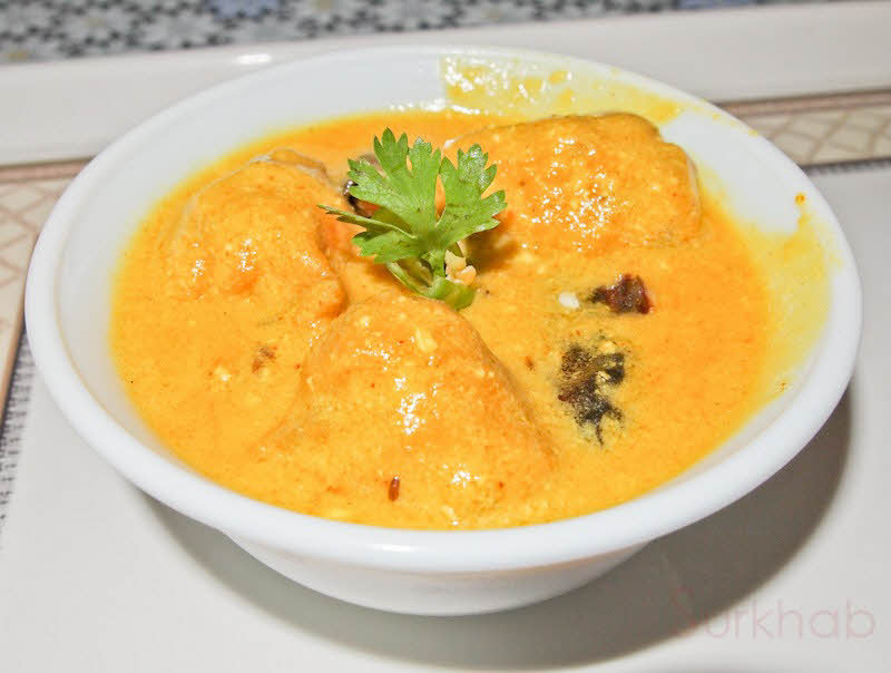 Gujarati Kadhi with Gram Flour and Fresh Dill