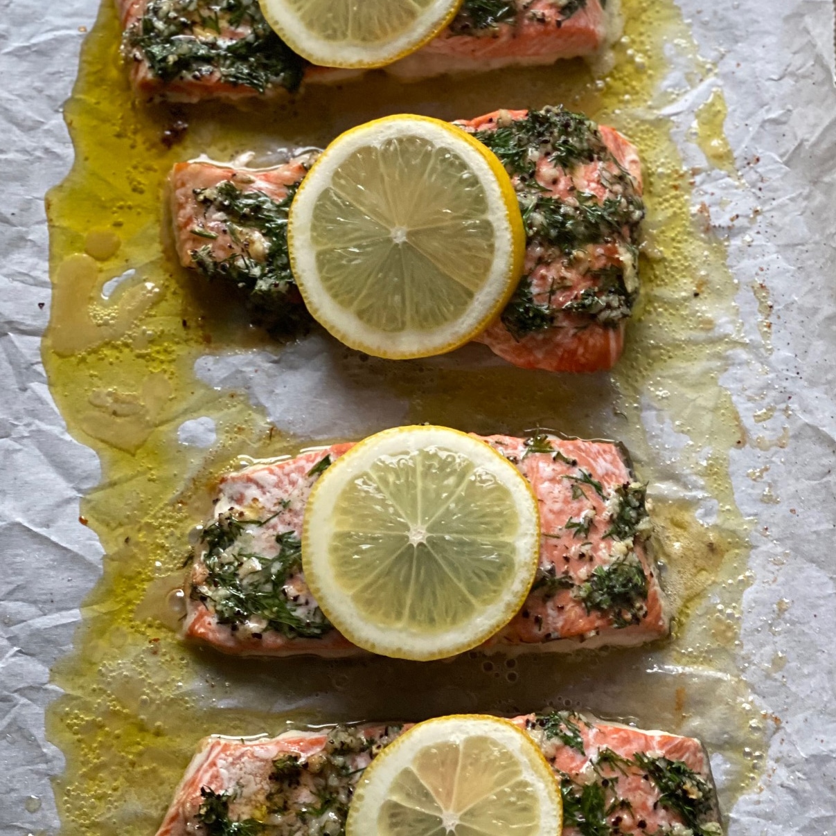 Lemon-Dill Salmon with Roasted Potatoes