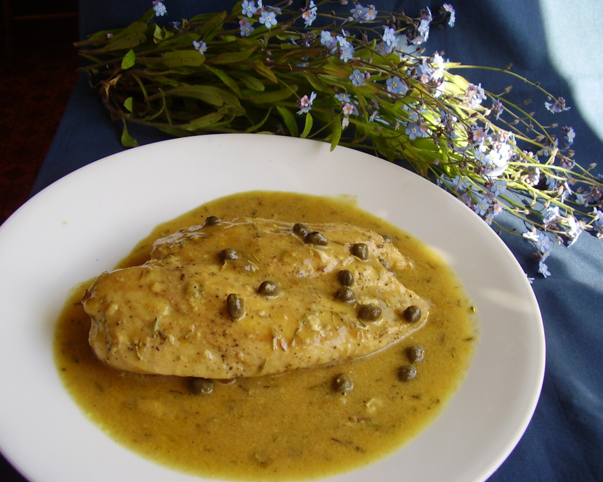 Caper and Dijon Chicken Thighs