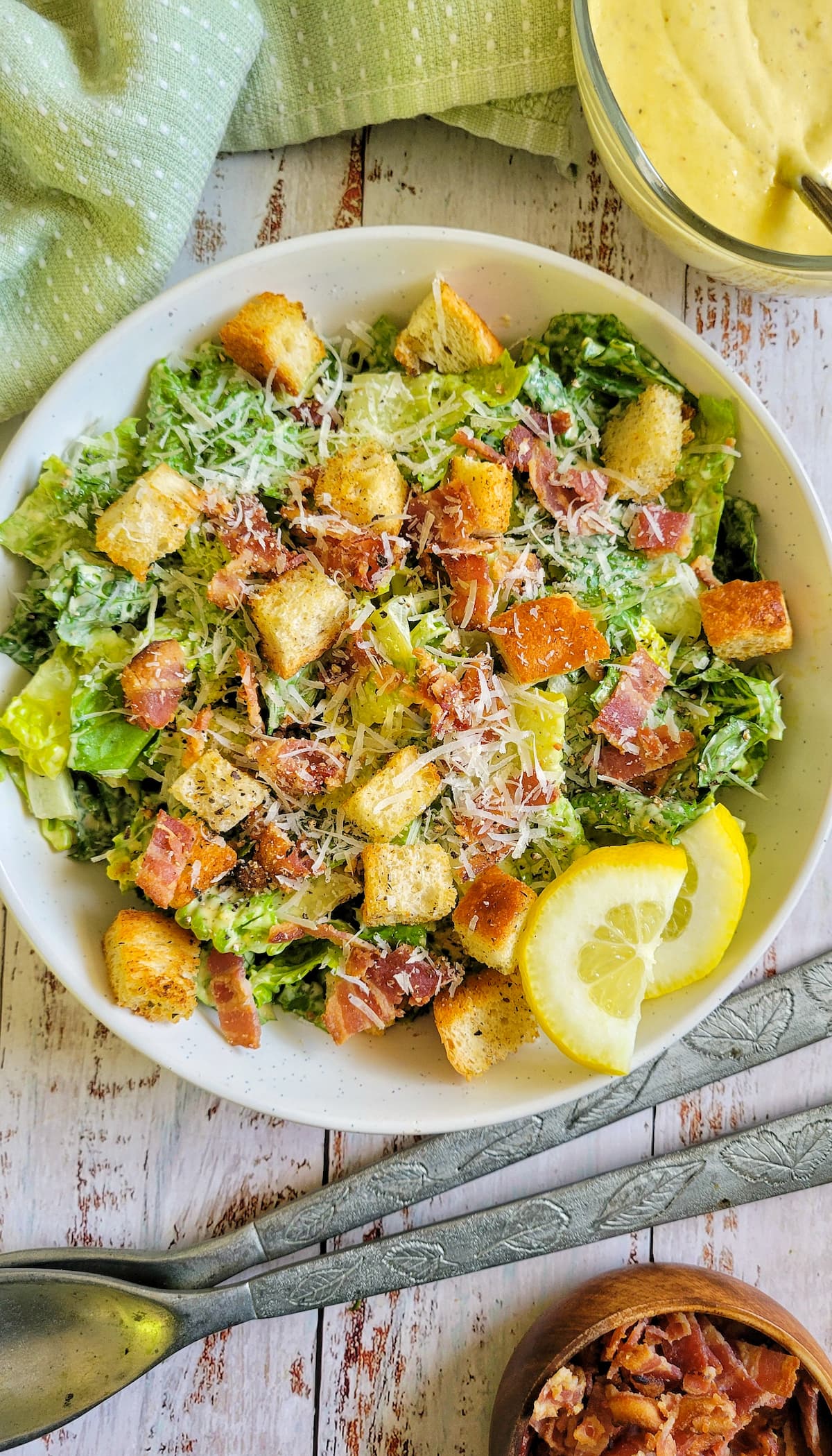 Parmesan and Bacon Caesar Salad