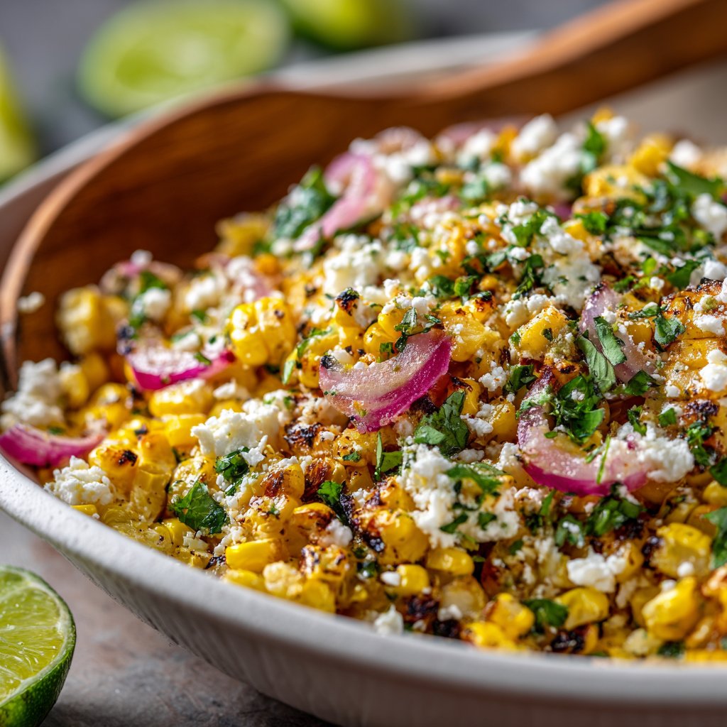 Rio Rancho Street Corn Salad with Cotija Crumbles