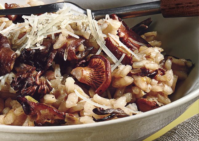 Wild Greens and Mushroom Risotto