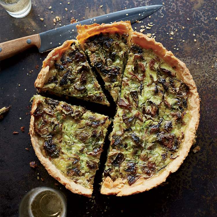 Brussels-Style Quiche with Leeks & Green Onions