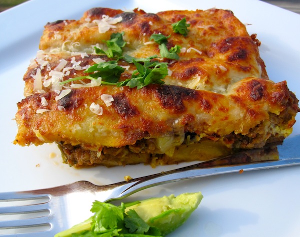 Pastelón with Ground Beef and Plantain Layers