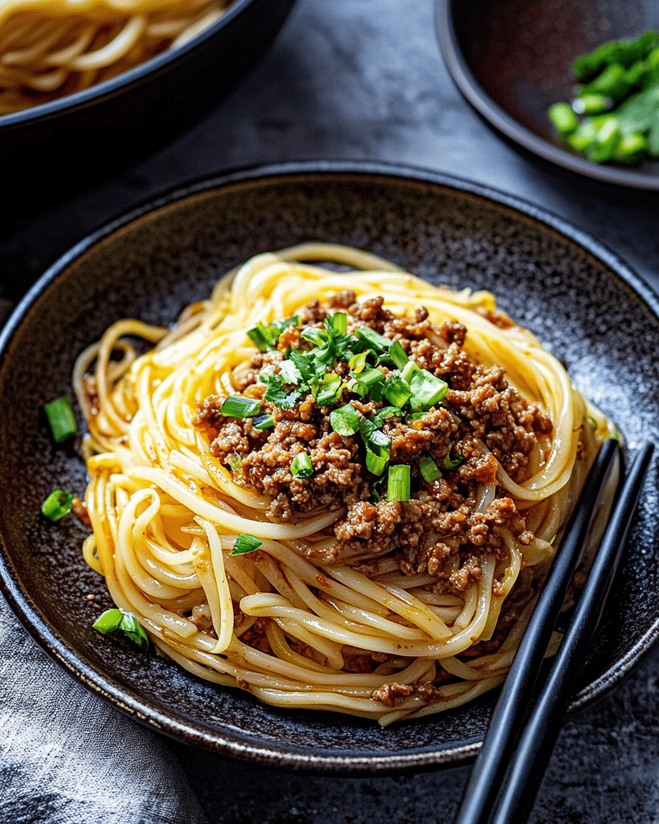 Tamarind-Glazed Beef Noodles with Chili Oil