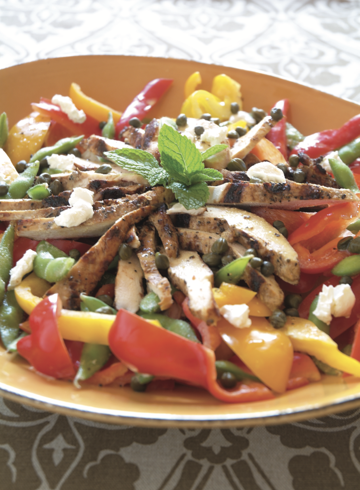 Citrus-Scented Grilled Chicken Salad with Herb Vinaigrette