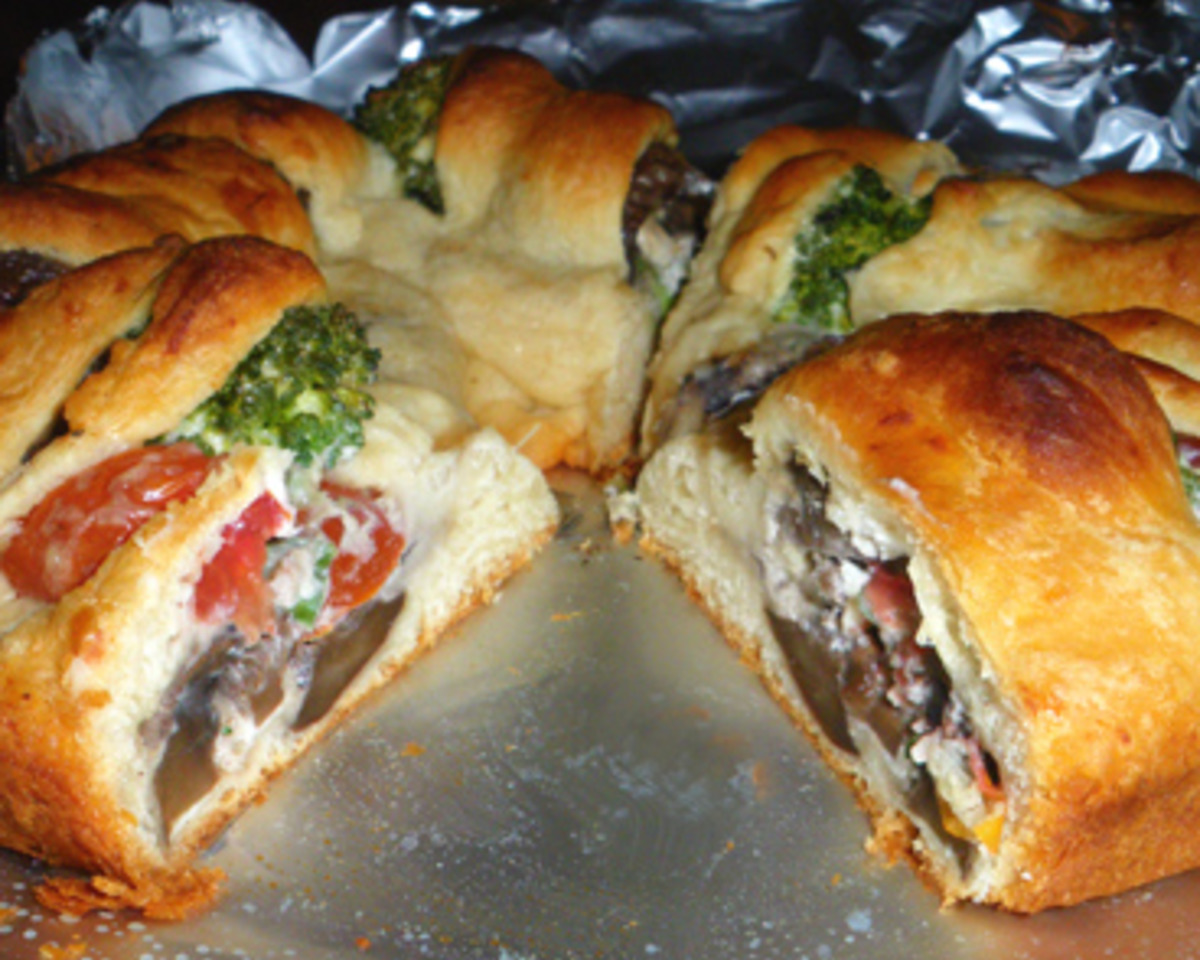 Baked Cheese and Vegetable Pastelitos