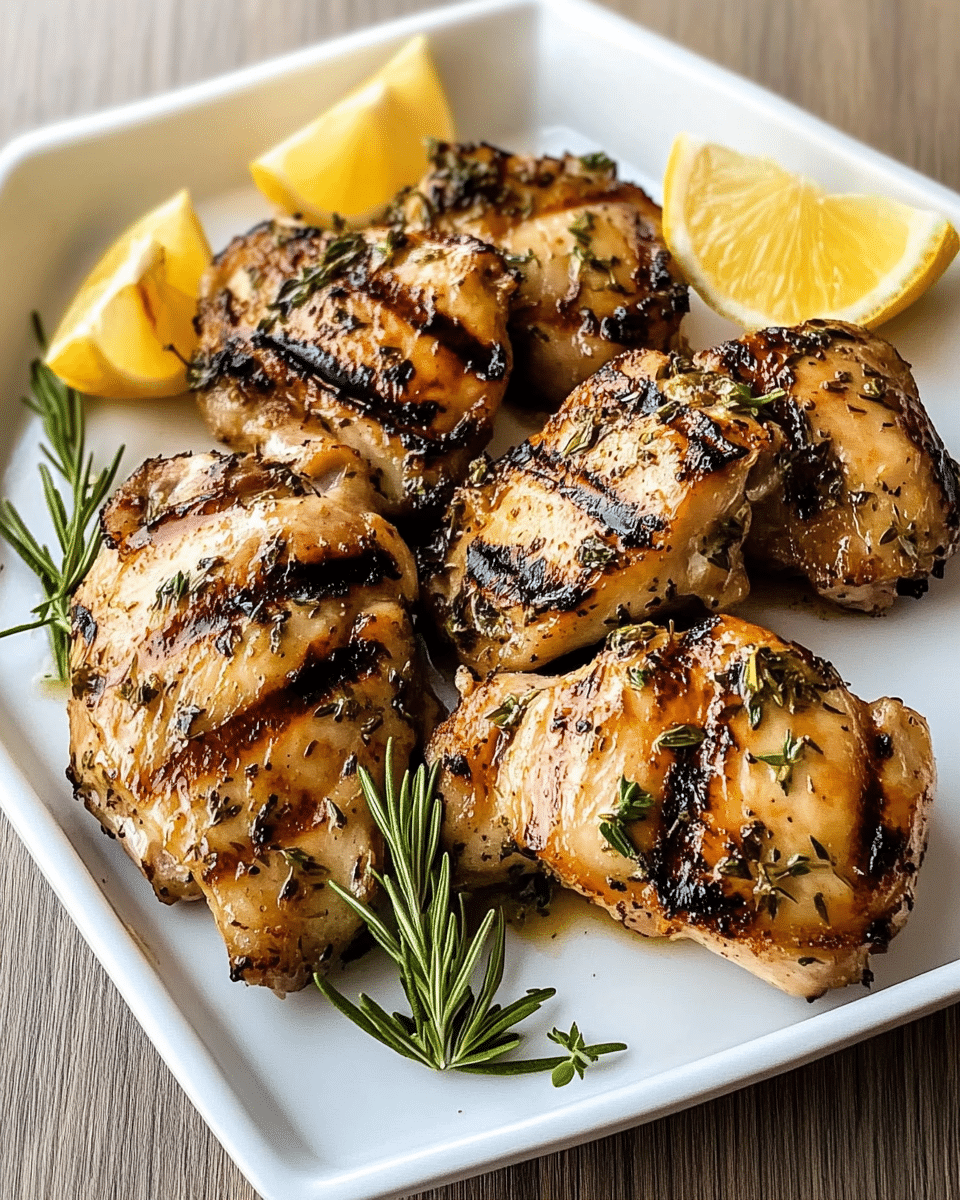 Herb-Infused Grilled Chicken Thighs