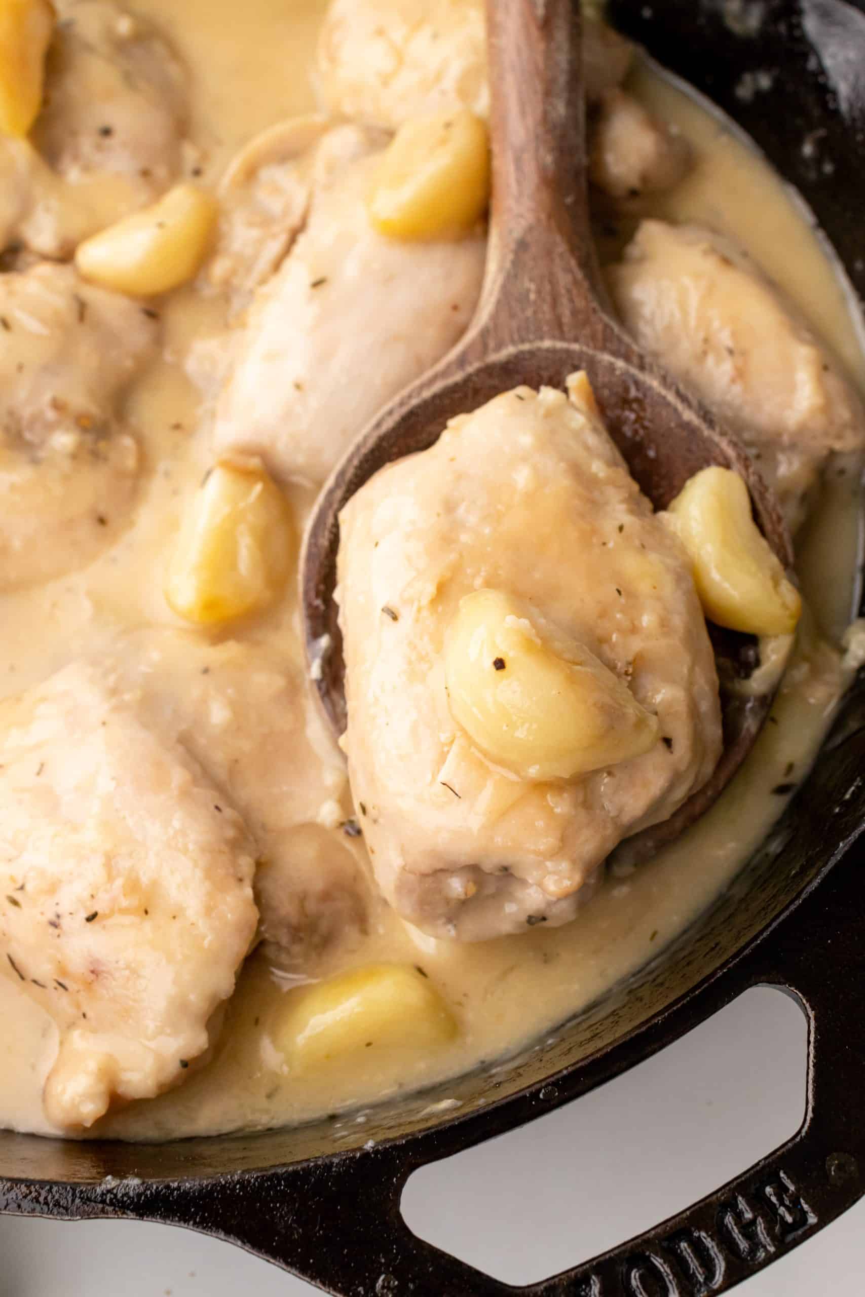 Pan-Seared Chicken Thighs with Garlic and Parsley