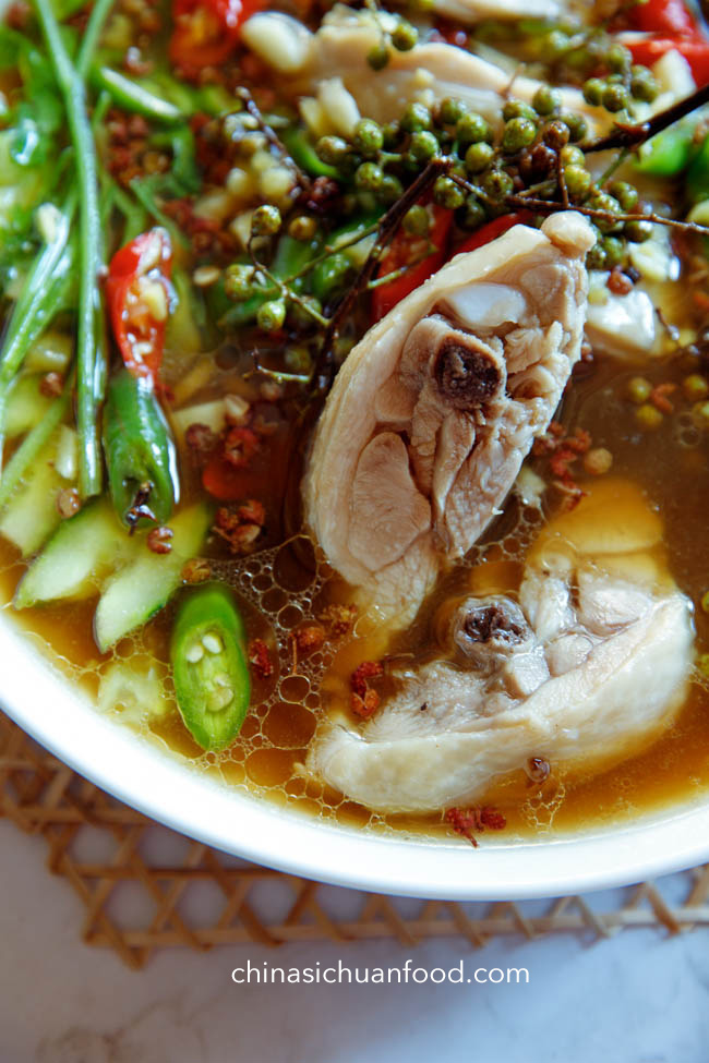 Stir-Fried Chicken with Sichuan Peppercorns and Fresh Chili