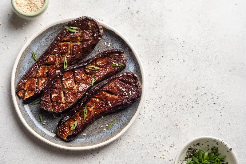 Miso-Infused Eggplant with Sesame