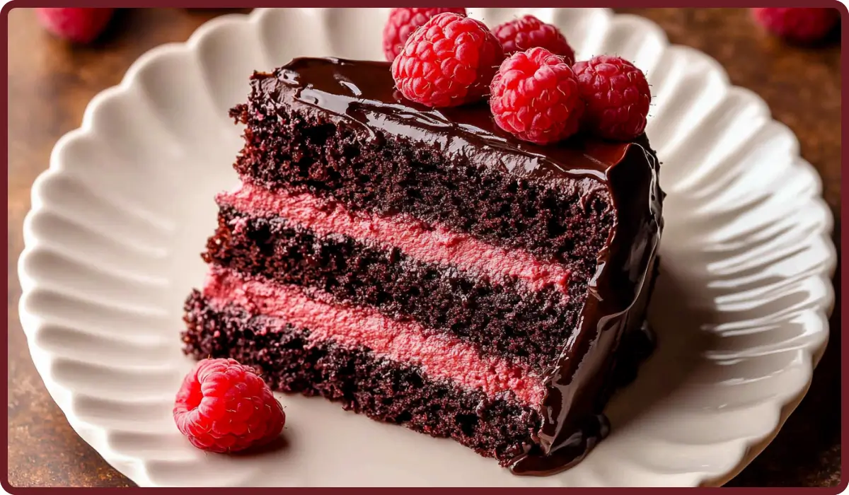 Raspberry-Filled Chocolate Cake