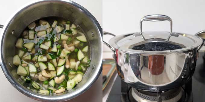 Zucchini-Turmeric Soup with Lemon Zest