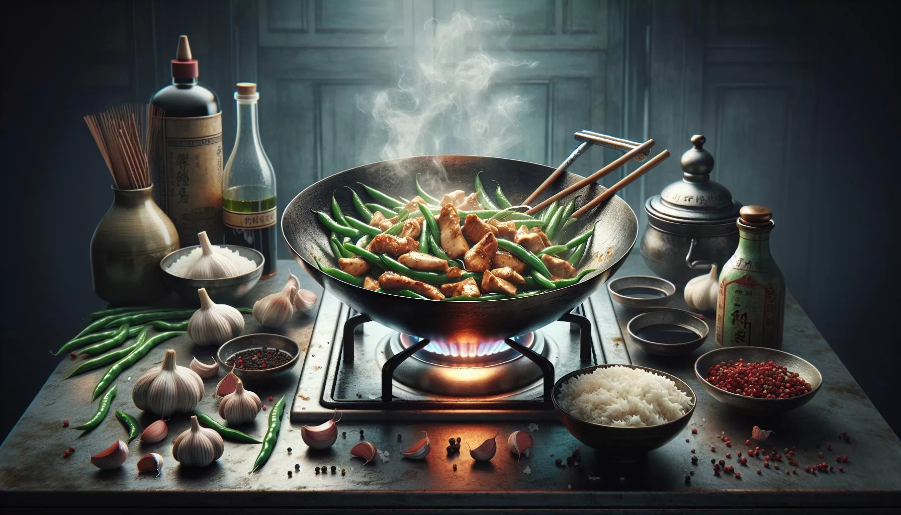 String Bean Stir-Fry with Sesame-Ginger Glaze