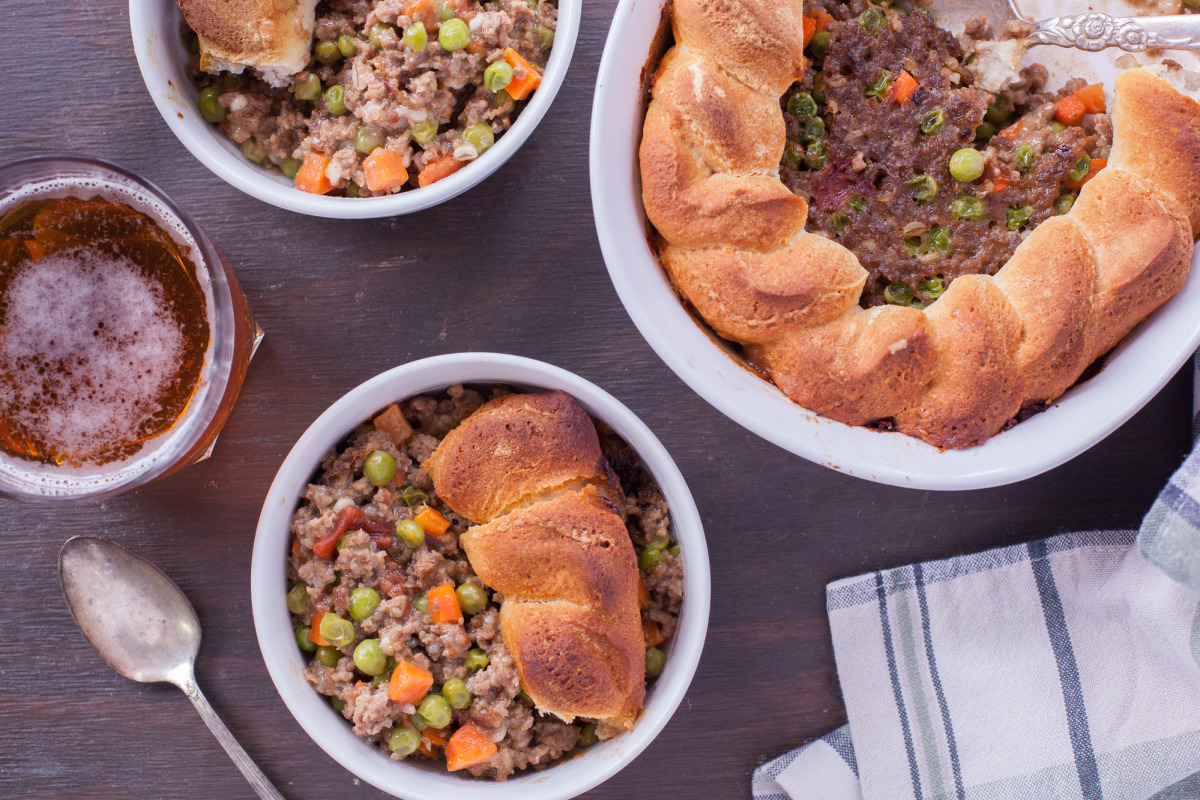 Chicago-Style Beef and Onion Pot Pie