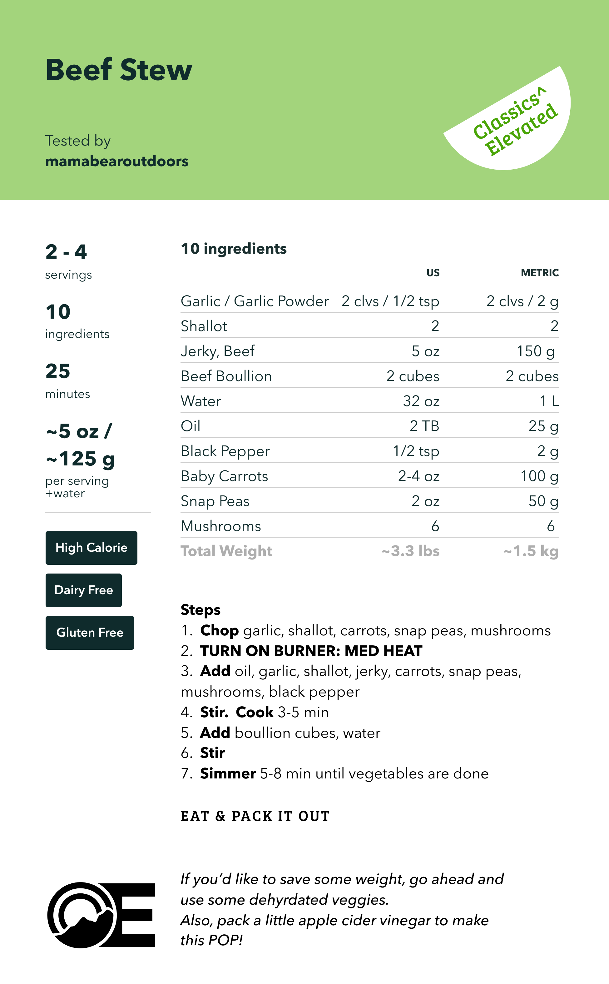 High-Altitude Beef Stew