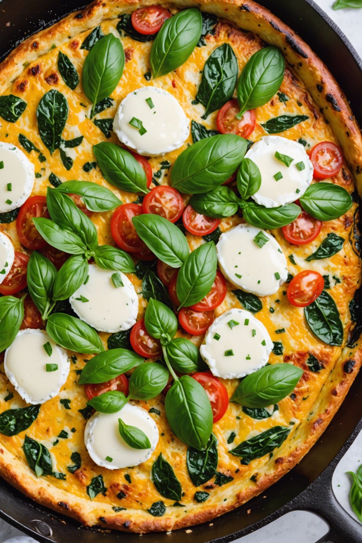 One-Pan Tomato-Basil Frittata