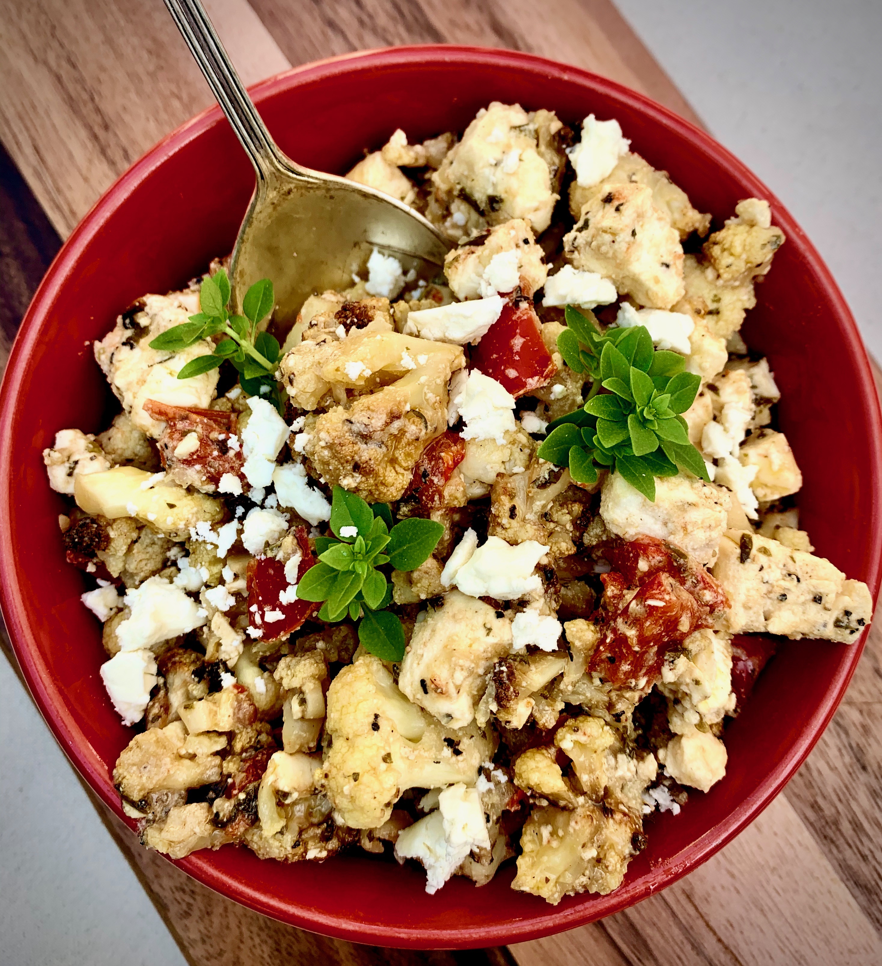 Herb-Roasted Cauliflower and Feta