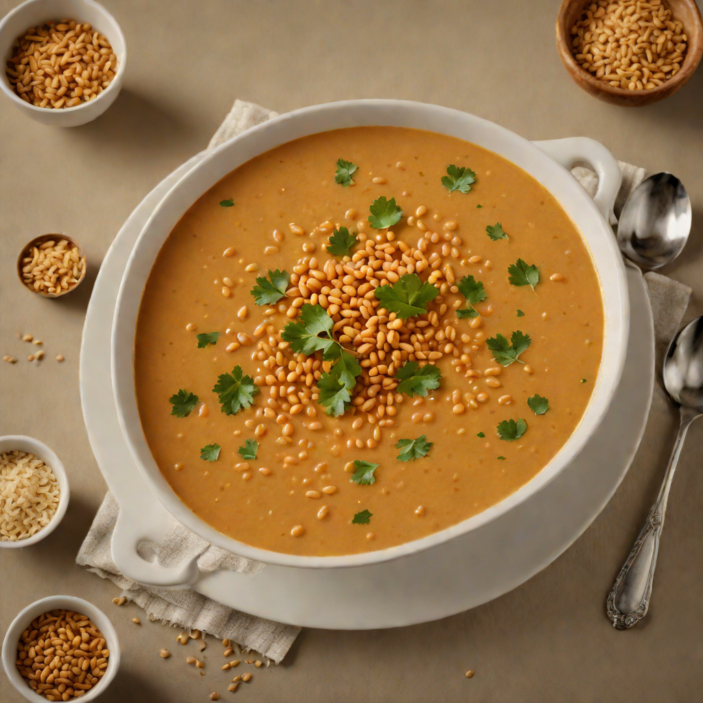 Slow-Cooked Red Lentil Soup with Cumin