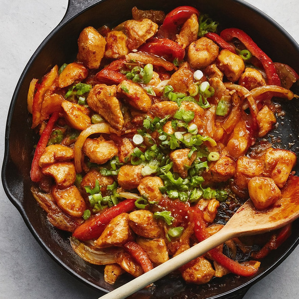 Vietnamese Shrimp and Basil Stir-Fry with Korean Gochujang