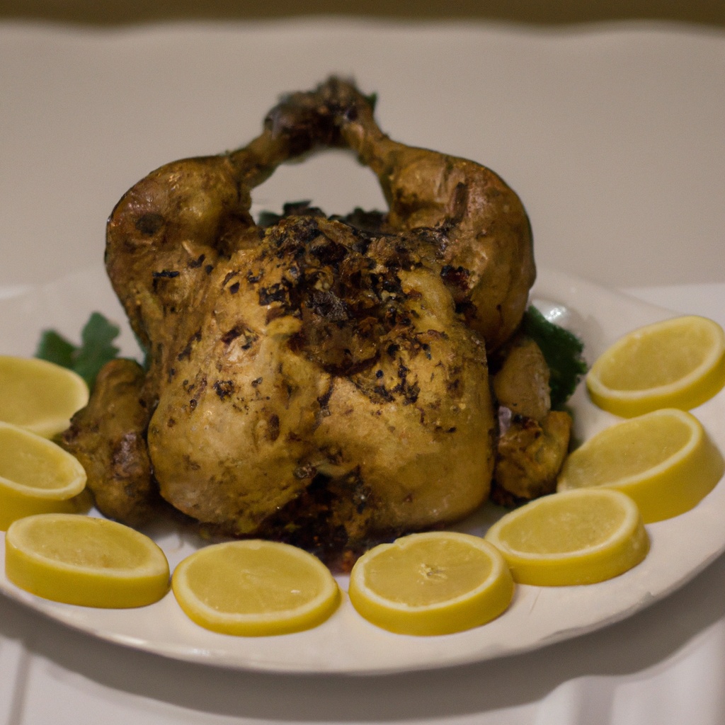 Lemon-Garlic Chicken with Roasted Fingerlings