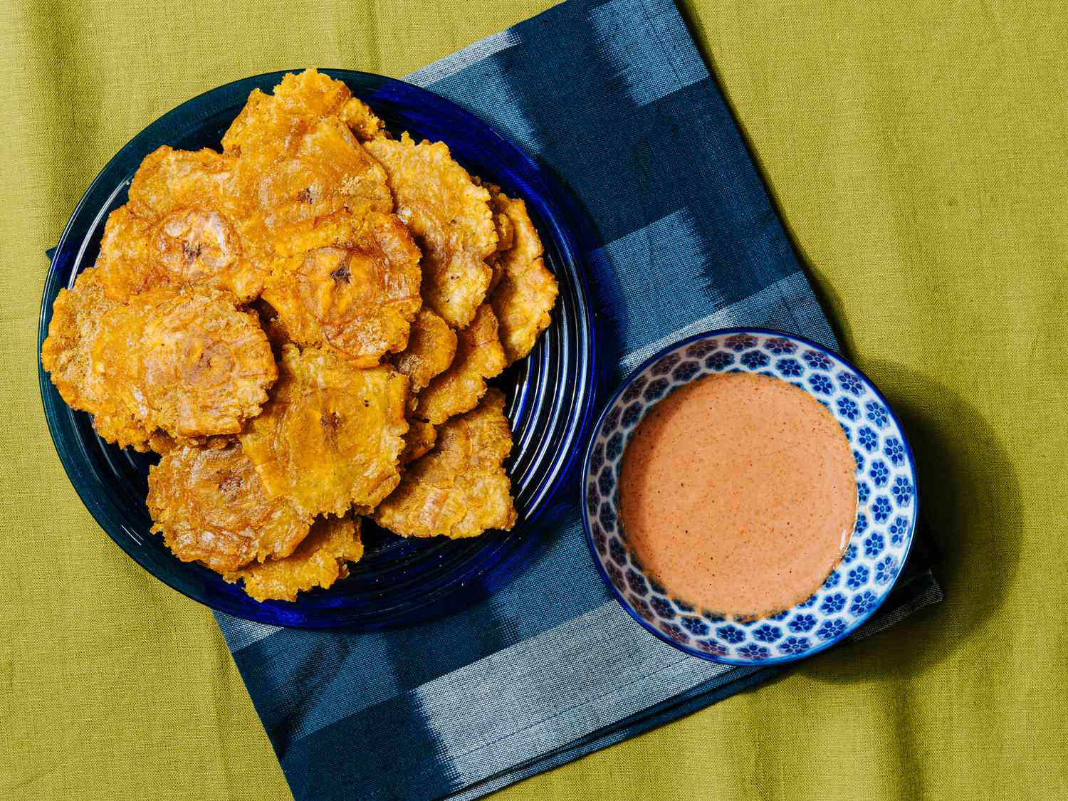 Tostones with Guava Cheese Dip