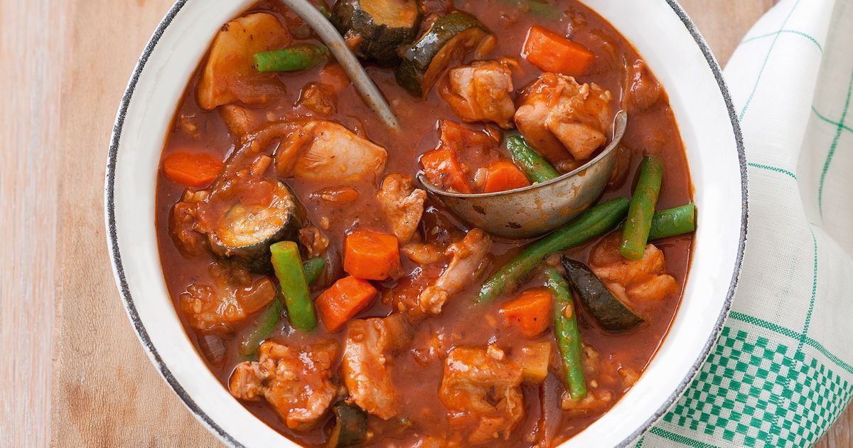 Slow-Simmered Tomato and Herb Chicken Stew
